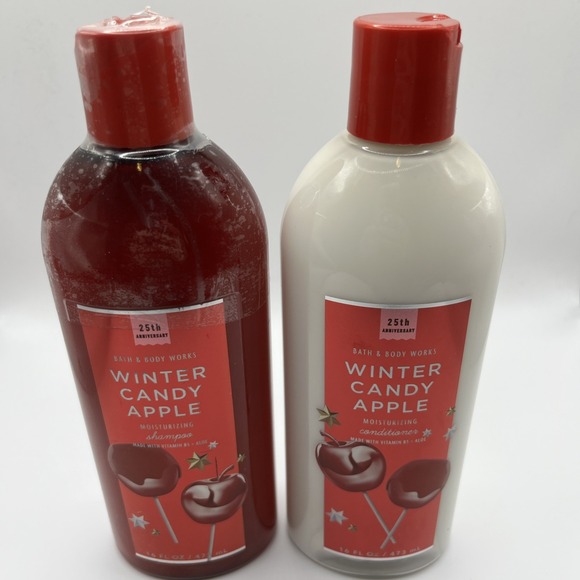 Bath & Body Works Winter Candy Apple‎ Shampoo & Conditioner Hair Set 16 oz Each - Picture 2 of 4